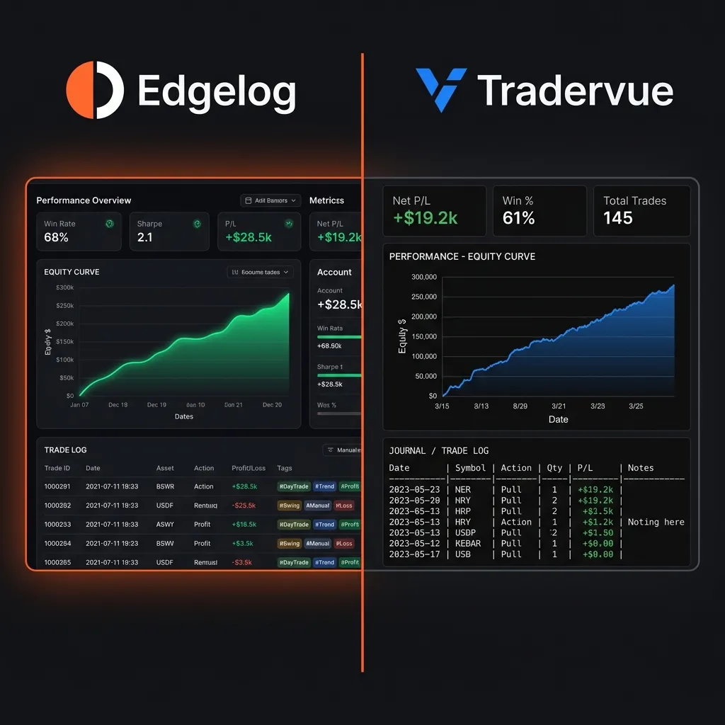 Edgelog vs Tradervue: Best Free Features Comparison — Edgelog Trading Log Guide Edgelog vs Tradervue: Best Free Features Comparison — Forex & Crypto Trading Journal Guide by Edgelog