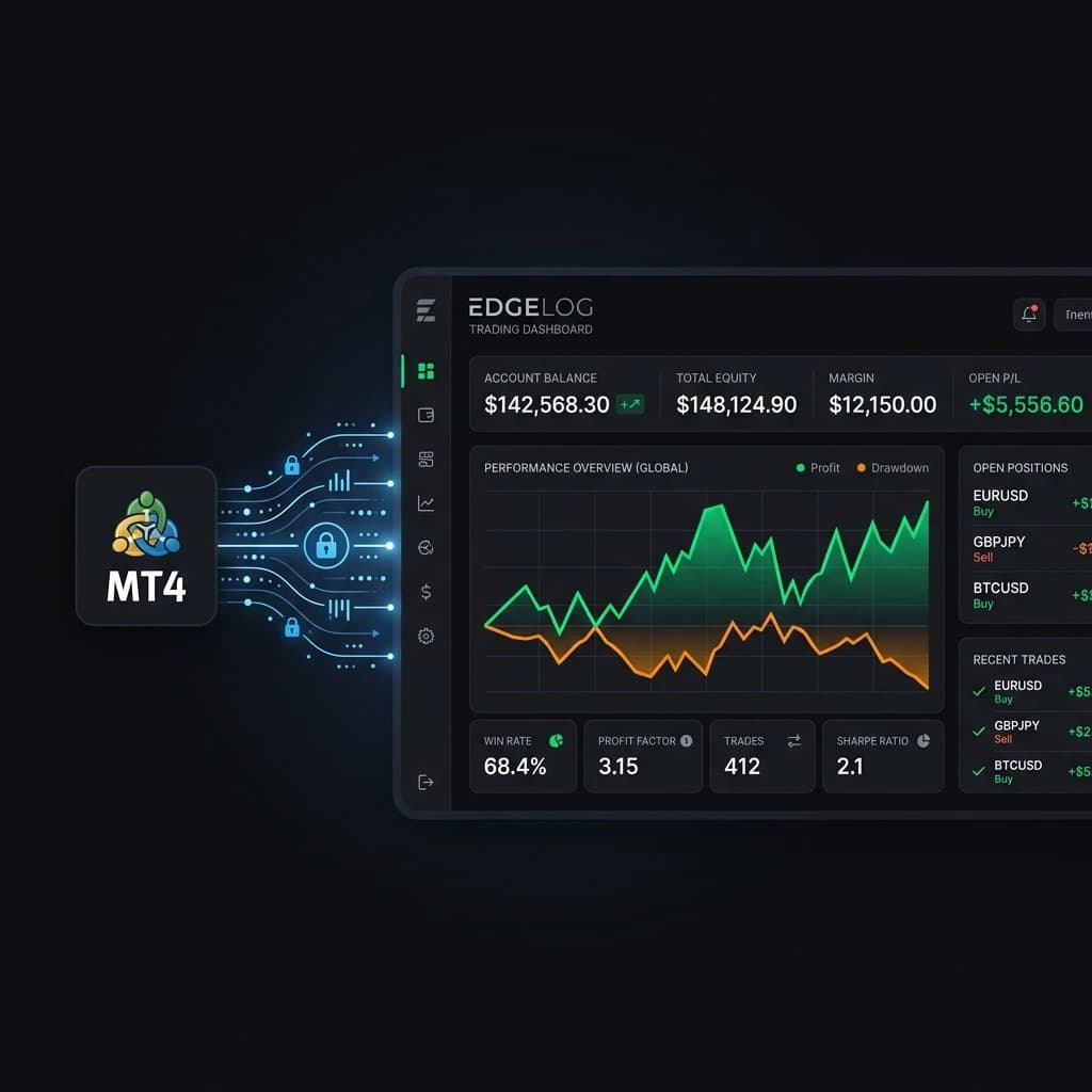 Cómo Conectar MetaTrader 4 (Escritorio) a Edgelog – Sincronización en Vivo Gratuita para tu Diario de Trading — Edgelog Trading Log Guide Cómo Conectar MetaTrader 4 (Escritorio) a Edgelog – Sincronización en Vivo Gratuita para tu Diario de Trading — Forex & Crypto Trading Journal Guide by Edgelog