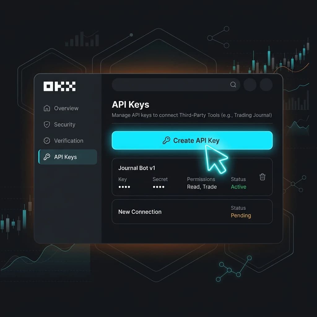 How to Connect OKX to Edgelog for Free Trading Journal (Spot & Futures) — Edgelog Trading Log Guide How to Connect OKX to Edgelog for Free Trading Journal (Spot & Futures) — Forex & Crypto Trading Journal Guide by Edgelog